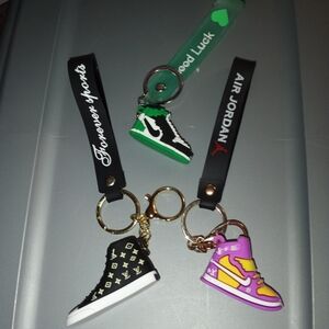 Stylish Sneaker Keychains Set
